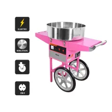 Commercial Popular Sales Electric Cotton Candy Floss Machine with Cart Zwet52