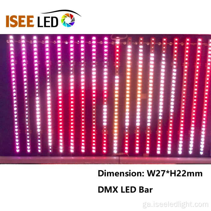 Ceol Gníomhachtaithe DMX RGB Feadán Líneach faoi stiúir DMX RGB