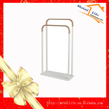 Metal chrome standing bathroom vertical towel rack