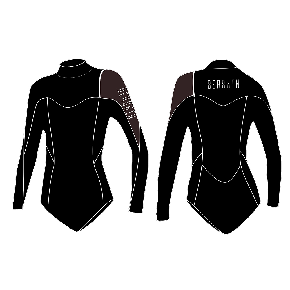 Seaskin Zippperless Bikini Spring Wetsuit Tops for Lady