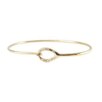 14k Solid Gold Cuff Bangle