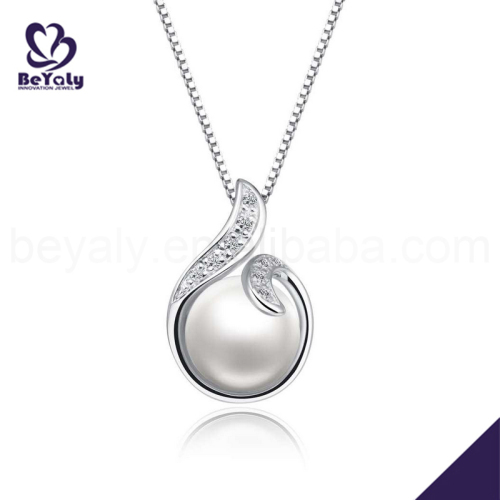 Fine quality silver pearl druzy pendants wholesale
