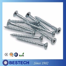 DIN7995 Stainless Steel Cross Drive Raised Countersunk Wood Screws