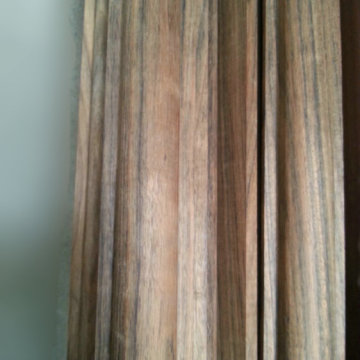 customized profile mouldings veneered by Afrormosia for Architrave