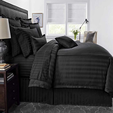 CVC 25/75 Hotel Damask Stripe Duvet Cover