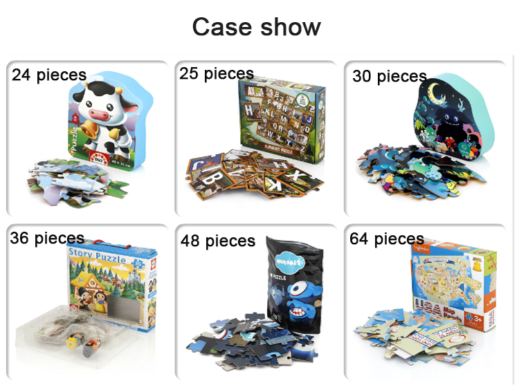 Custom Packaging toy toddler puzzles Children's Jigsaw Puzzle 100 Pieces