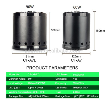 Salt water marine tank led 60W/90W coral reef light