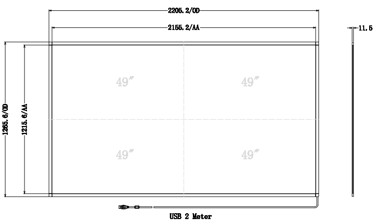 97 tommer 49 “”