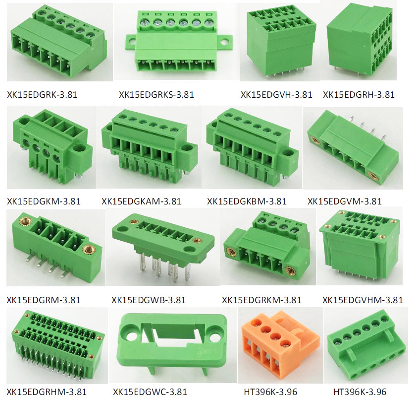 8pin wall mounted with soldering pins terminal block