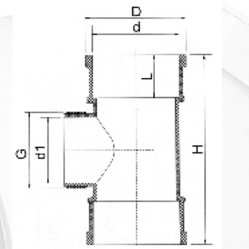 Douille de porte DIN Drainage Upvc couleur gris