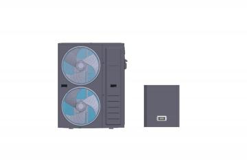 Split low temperature heat pump