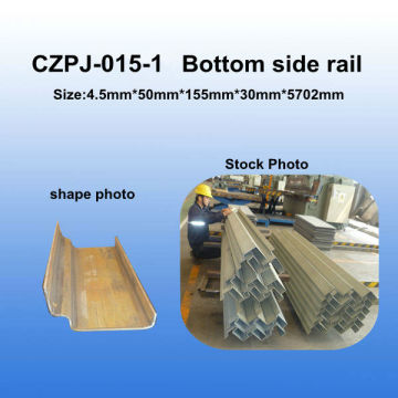 container front bottom rail