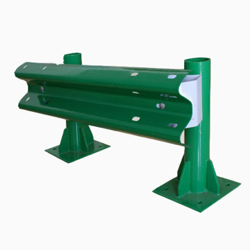 Galvanized Steel Highway Guard Rail with W Beams - Traffic Barrier Security