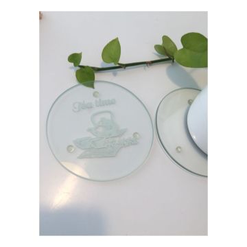 Hot Sale Pattern Coaster Set Glass Drink Coaster