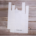 100% biodegradable T-shirt handle carry bags on roll