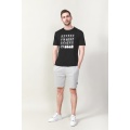 men's print cotton short sleeve T shirt