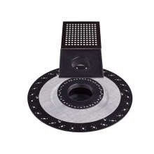 Mondeway Drain Flange Shower Drain Base Kit with ABS Bonding Flange, 6\" Grating and Mission Style Satin Surface