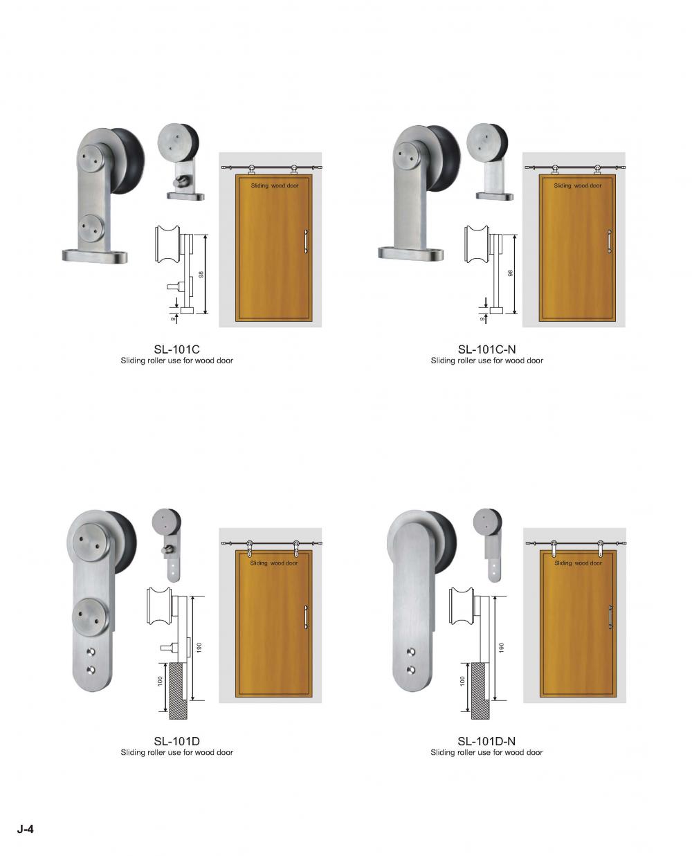 Solid Brass Glass Door Sliding System