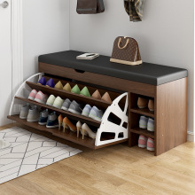 PU Leather Ottoman Shoe Storage Bench with Seats