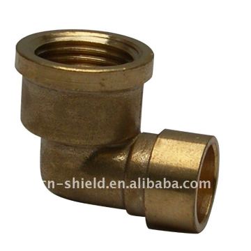 brass female compression elbow