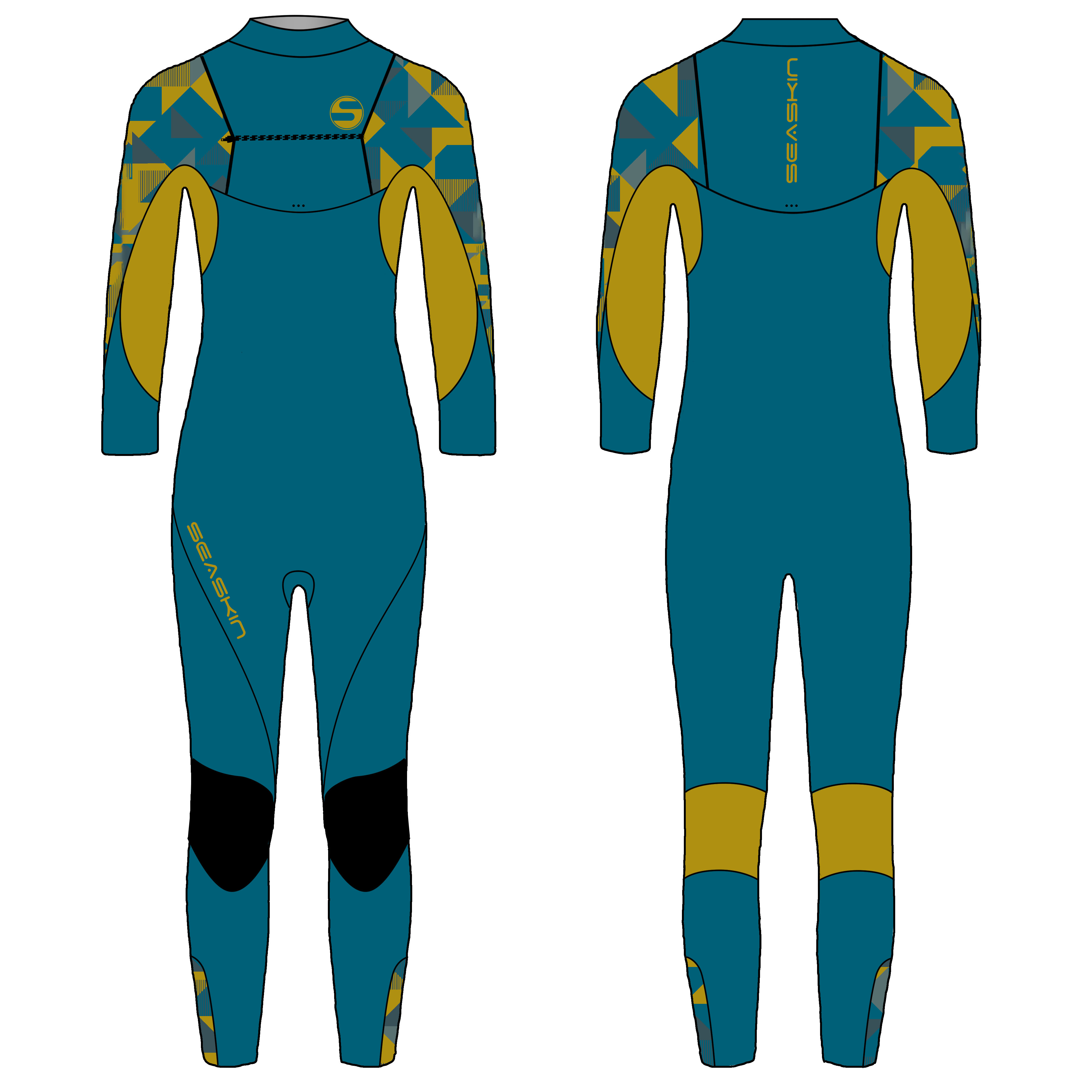 Στολή στο στήθος για αγόρια Boys chest zip wetsuit