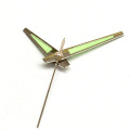 Custom Baton watch hands with green luminous