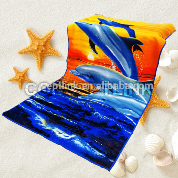 wholesale cheap microfiber rectangle and large round beach towel