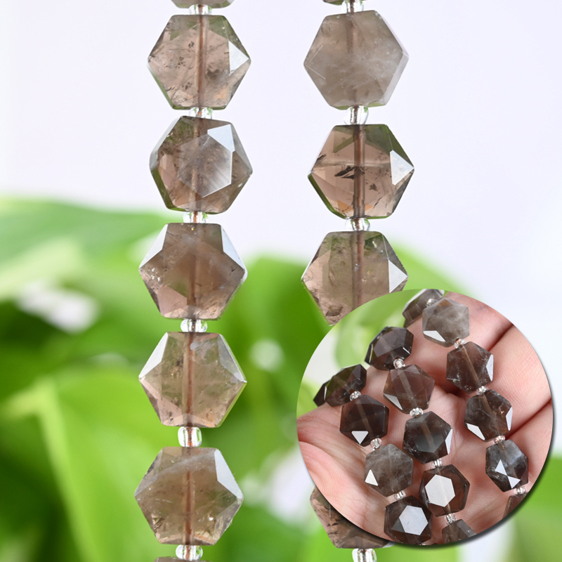 Faceted Natural Crystal Beads