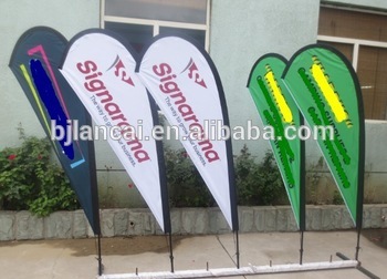 High quality cheap advertising teardrop flag