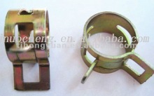 Constant tension spring clamps
