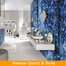 Semiprecious Surfaces Blue Semi Precious Floor Tile
