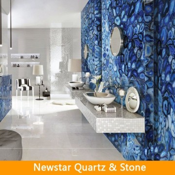 Semiprecious Surfaces Blue Semi Precious Floor Tile