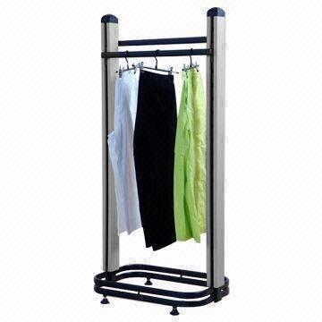 Wall Garment Rack, Made of Aluminum or Steel, Available in Various Designs