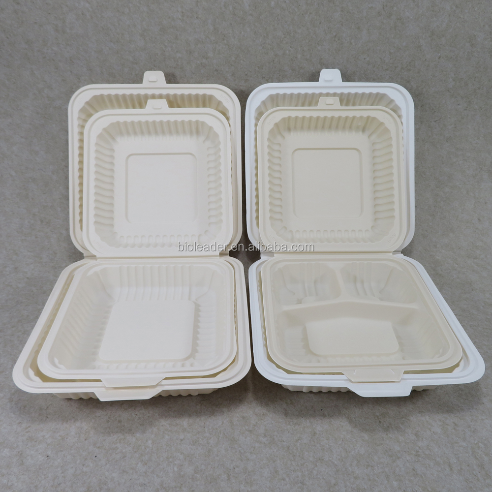 Eco-friendly Biodegradable Cornstarch Takeaway Food Box