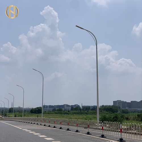 Hot Dip Galvanized 12m Road Light Post