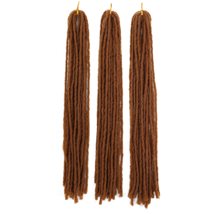 Dreadlock 100% Synthetic Extensions Crochet Hair Locs Natural Faux Locs Crochet Braids Braid Hair