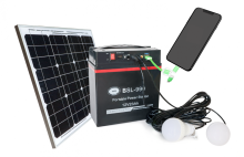 High Specific power station with solar charging set