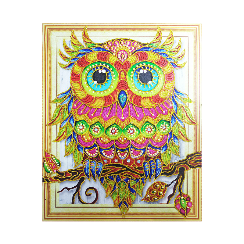 5d DIY Patterns Cute Owl Diamond Embroidery Rhinestone Painting Kits for Adults Kids