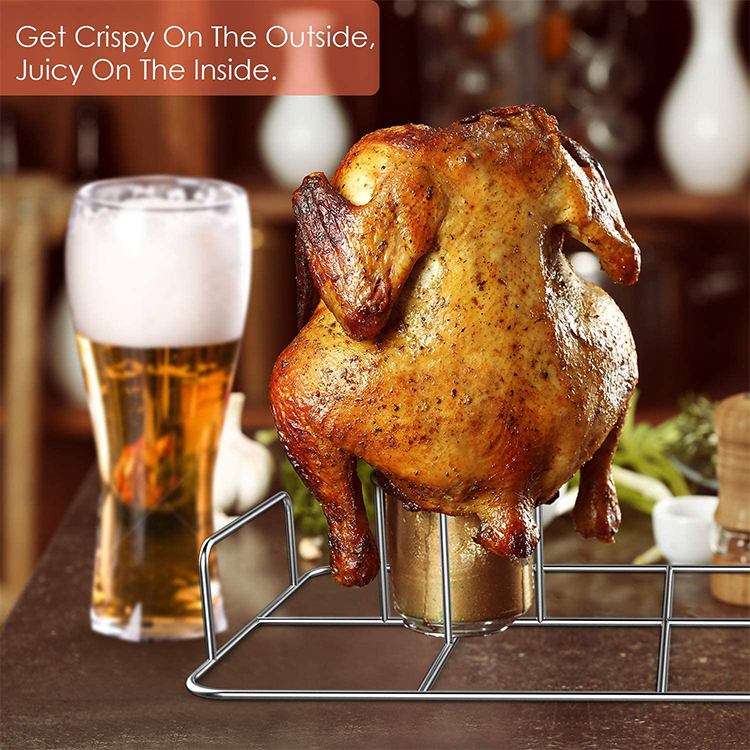 Double Beercan Chicken Roaster Rack Perfect Jpg