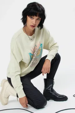 Women Pullover Printed Sweatshirts Top