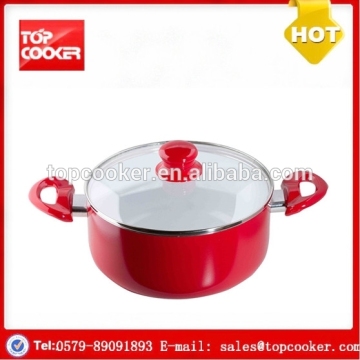 Aluminium press ceramic coating enamel cooking pot