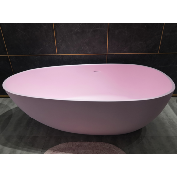 Bañera de acrílico en forma de huevo Independiente Rosa