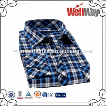 100% cotton autumn warm men easy care flannel shirts for sale