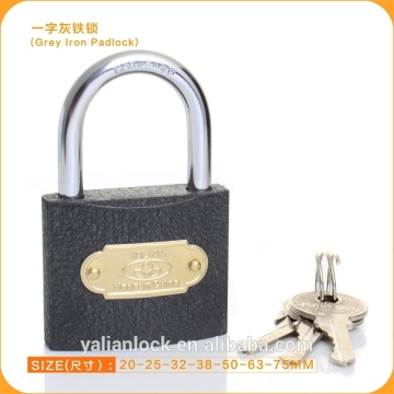 Yalian Wholesale Cheap Grey Iron Padlock