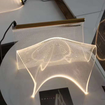 Lámpara de araña de PVC personalizada de lujo de villa de hotel