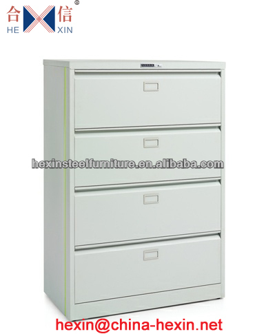 High quality Horizontal office file storage cabinet,Wide 4 Drawer Steel Filing Cabinet,metal file cabinet design