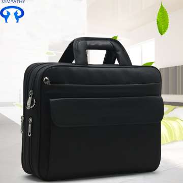Briefcase men's canvas business laptop bag