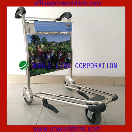 With Brake Top Quality Baggage Airport Hand Trolley Cart