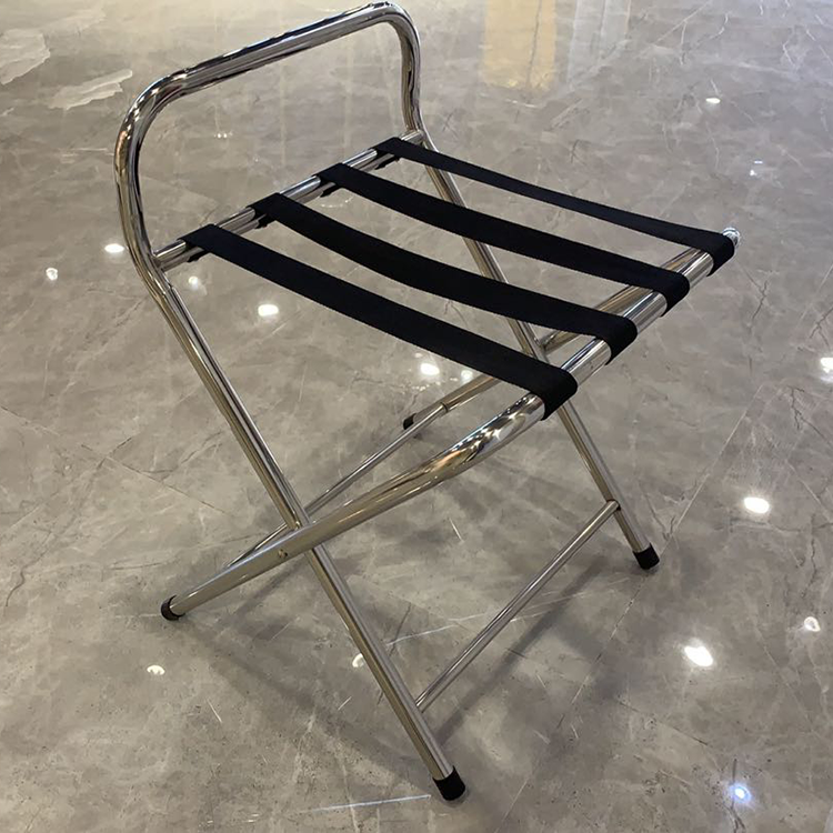 Best-Selling Best Quality Comfortable Design Hotel room folding stainless steel luggage rack