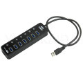 7 ports usb 3.0 hub met schakelaar